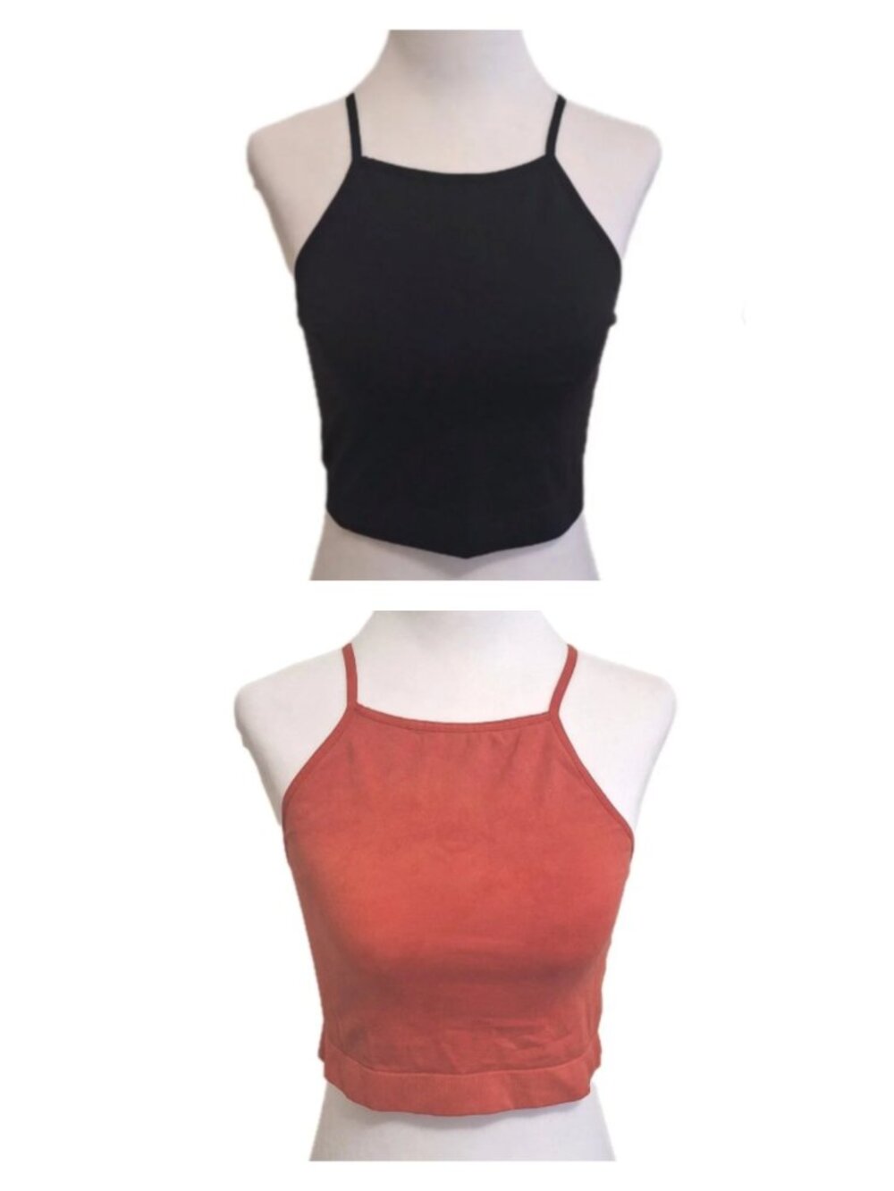ARDENE STRETCHY BRALETTES BUNDLE SIZE MEDIUM ORANGE BLACK
